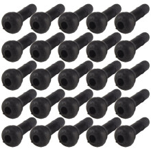 25Pcs TR 413 Short Rubber Car Tubeless Vacuum Snap-In Tire Valve Stems alloy