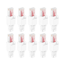 10 x Network Connectors Tool-Free RJ45 CAT6 LAN UTP Cable Plug Without Tools Cat5 Cat7 Installation Cable Patch Cable
