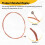 IRIN A108 6 Peças/Set Acoustic Flok Guitar String 009-045 Polegadas 6 Cordas Guitar Parts Acessórios 6