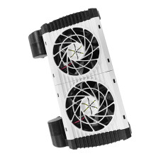 4 Fans Black Aquarium Cooler 40x13.5x5.5 cm 7.6W