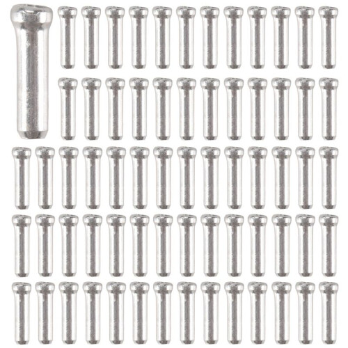 100x Bicycle Bike Shifter Brake Cable Tips Caps End Crimp Silver