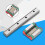 Compact Linear Rail Guide 12mm 100mm Length Smooth Movement for Industrial Use 6