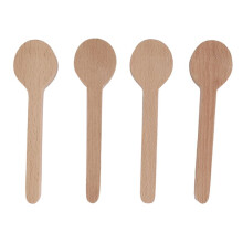 4 Pcs Wood Carving Spoon Blank Beech Wood Unfinished Wooden Whittling Kit for Whittler