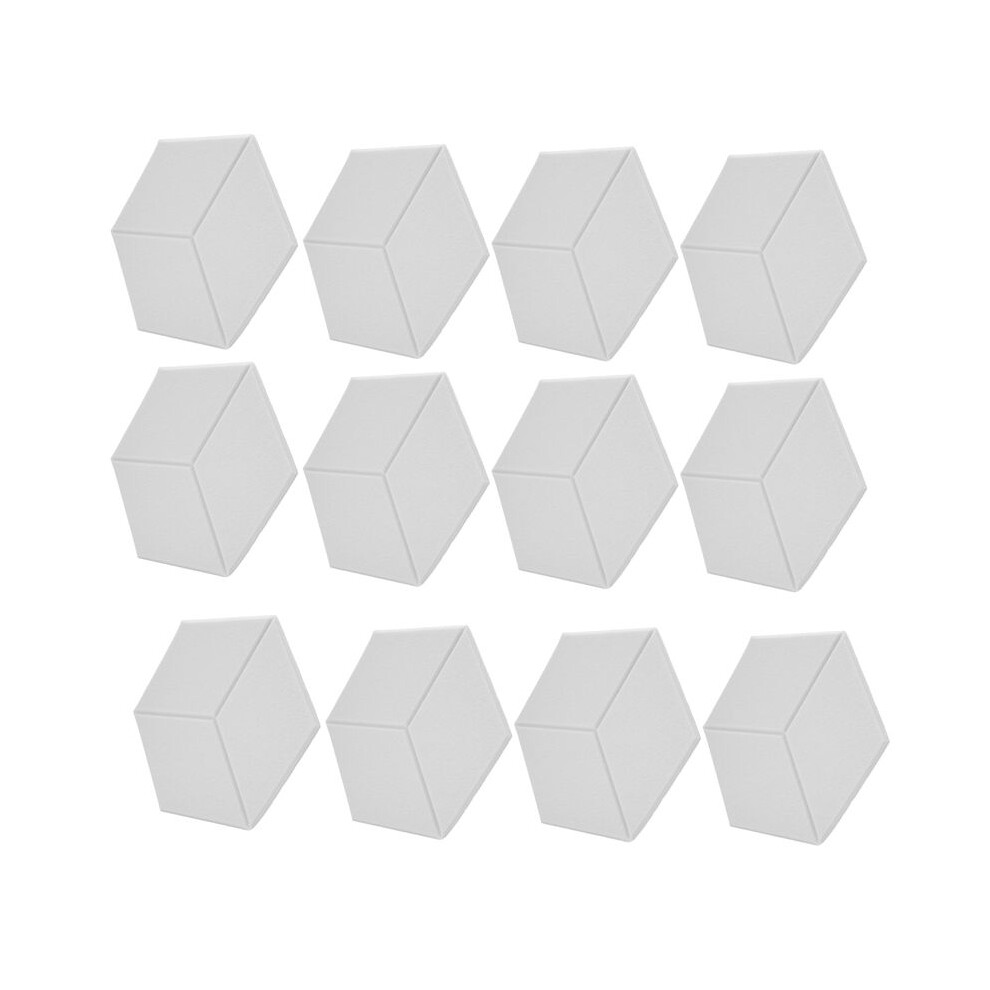 12 Pack Acoustic Foam,Self-Adhesive Sound Proof Panels,For Sound Insulation &Acoustic Treatment(White) 4713754235364