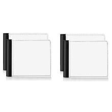 4Pack Sublimation Wallet LäDer Blank Heat Transfer Sublimation Wallets Bank för MäN Presentkontor Resor