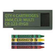 1PCS Funny Tactical Crayon Case,Crayons Party Favors Funny Edible Crayons for Marines Gifts, with 4 Crayon for Kids