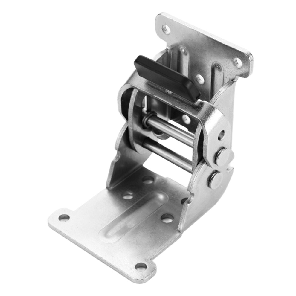 (Silver, 1Pc) Self-Locking Hinges Folding Brackets 180/90 Degree Self-Locking Folding Hinges For Table Bed Desk Legs 6431700983197