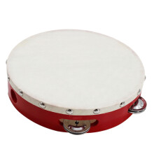 Tambourine 7 Inch Imitation Sheepskin Wood Kids