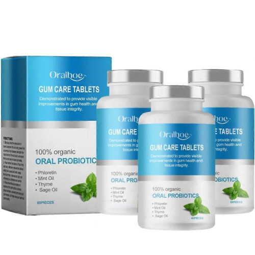 Oralhoe Mouthwash, Clean Teeth, Remove Stains, Remove Odors And Smell Fresh Portable Clean Solid Toothpaste Tablets