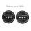 2PCS HUB Adapter Spacer Reel 1mm/0.039in Black 2