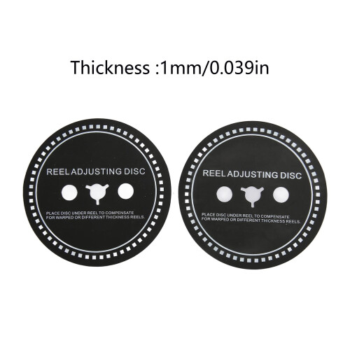2PCS HUB Adapter Spacer Reel 1mm/0.039in Black 1