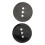2PCS HUB Adapter Spacer Reel 1mm/0.039in Black 7