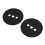 2PCS HUB Adapter Spacer Reel 1mm/0.039in Black 12