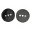 2PCS HUB Adapter Spacer Reel 1mm/0.039in Black 9