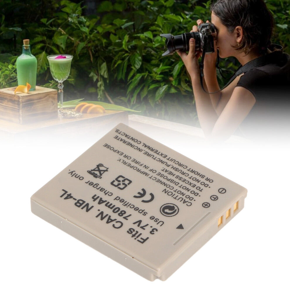 Nb 4L Lithium Ion Battery 780Mah 3.7V Replacement For Ixus & Ixy Cameras 9481388609657