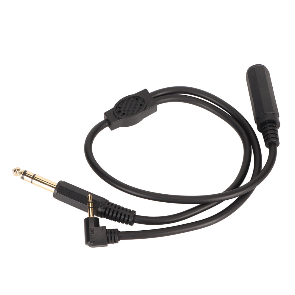 6.35Mm Stereo Y Splitter Cable 0.5M, Right Angle 3.5Mm Male 8151388610038
