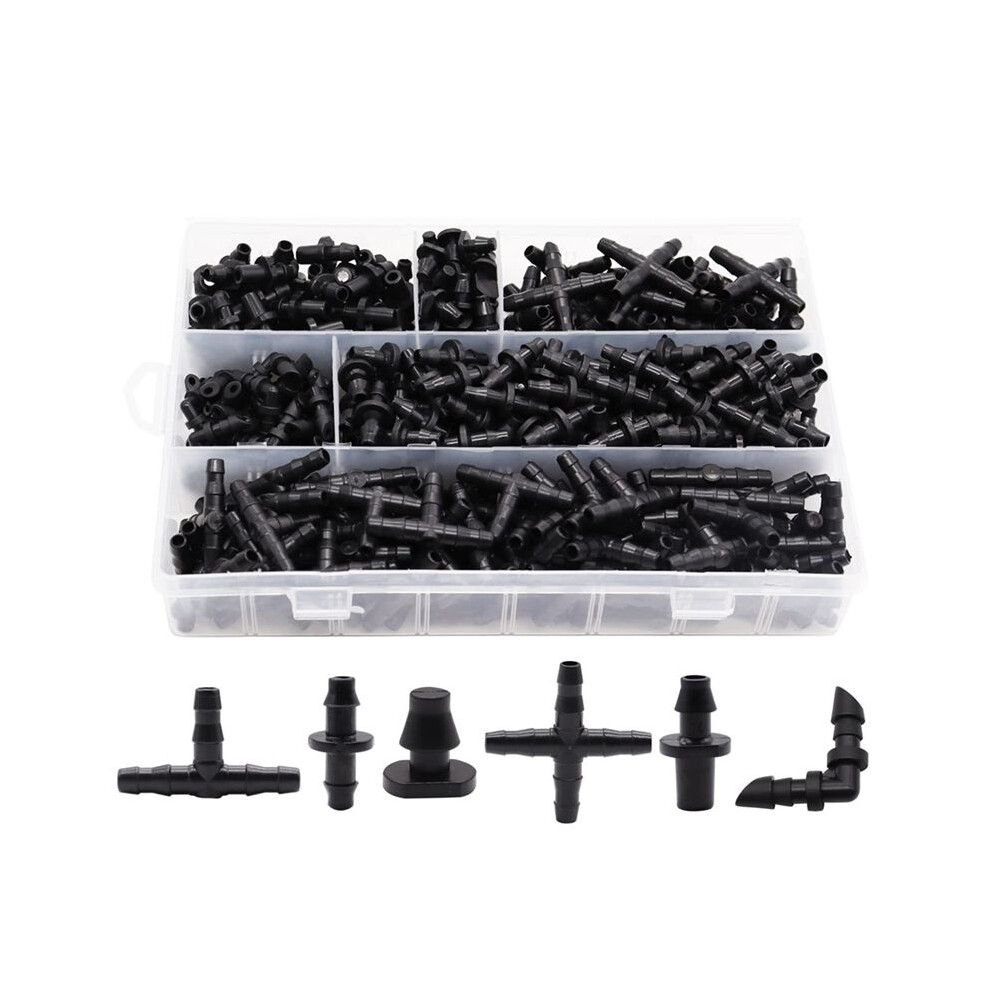 Drip Irrigation Barbed Connectors Kit Barbed Connectors Irrigation Fittings For Vegetable Garden Lawn Flower Pot 4711239432857