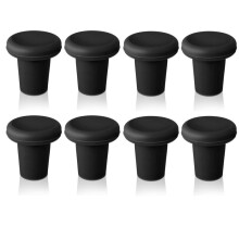 8 PièCes Bouchon de Vin en Silicone Bouchon de Bouteille de BièRe RéUtilisable BièRe Champagne Stockage de Vin Garder la Saveur Originale