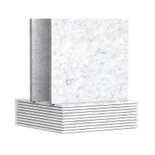 12 Pack Acoustic Panels ,12 x 12 x 0.3Inch Wall and Ceiling Sound Absorbing Panels,for Home,Recording Studio Silver Gray