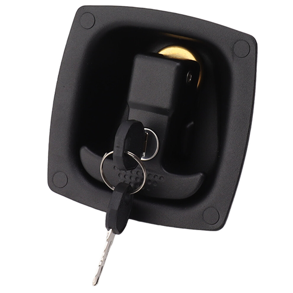 Zinc Alloy Door T Handle Lock For Rv & Boat Folding Rotary 4X6mm Hole Spacing 8351388610919