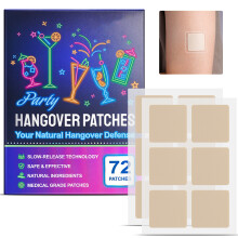 72pcs Hangover Stickers Wake Up Refreshed After Party Recovery Patches
