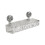 No-Drill, Light Luxury Style Glacier Pattern Suction Cup Shelf,Bathroom Shower Organizer Transparent Long Style 1