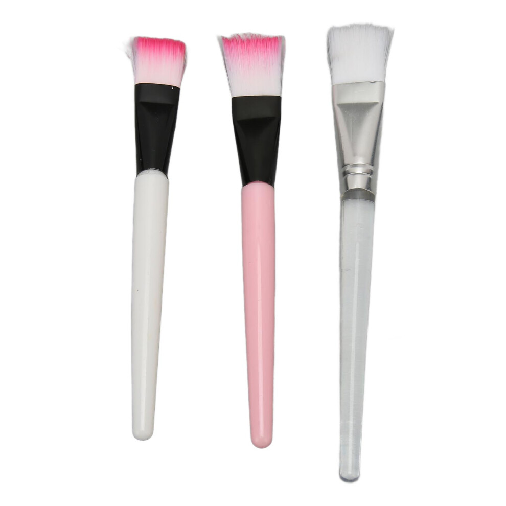 30pcs Facial Mask Brush Set - Soft Hair, Plastic Handle, 13.9-15.8cm