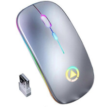 2.4GHz RGB Wireless Mouse Computer Mouse Silent Ergonomic Rechargeable Mice With