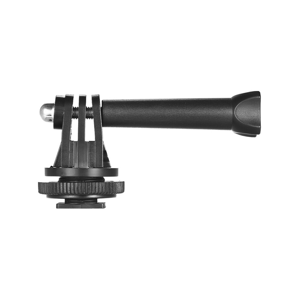 Metal Action Camera Hot Shoe Mount Adapter For Gopro, Led Tripod, Light/Black 9451380153861