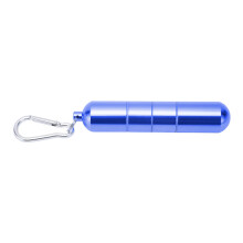 Blauer Aluminiumlegierung Tragbarer Schlüsselanhänger Zigarettenschachtel für 10 Stk. 5,5 mm