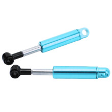 2Pcs Aluminum Alloy RC Shock Absorber for 1/14 Trailer Truck, Blue