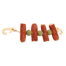 Rabbit Hanging Chew Toys with Grass Ball – 8x16cm Small Animal Chew Toy