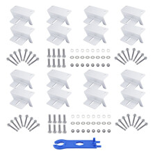 Suporte Z para Montagem de Painel Solar de Iate RV 16 Unidades Suporte em Forma de Z para Painéis Fotovoltaicos para Telhado de RV Fora da Rede