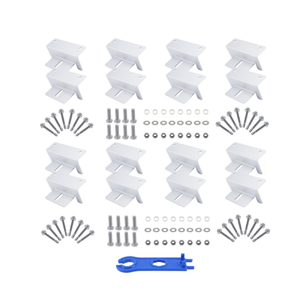 Rv Yacht Solar Panel Mounting Z Bracket 16 Units Z-Shaped Bracket For Photovoltaic Panels For Rv Roof Boat Off Grid Light 6032742742225