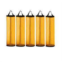 Saco de Lixo de Parede para Pendurar Na Cozinha Visual Storage Magic no-Punch Pull-Out Saco de Plástico para Armazenamento Preto + Amarelo