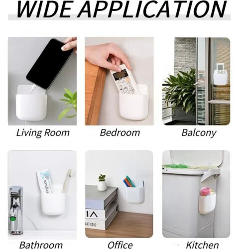 Wall-Mounted Storage Box Air Conditioner Remote Control Bedside Mobile Phone Storage Rack Storage Box Rack 2