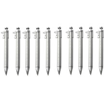 10 Peças Vernier Caliper 0-100mm Caneta Esferográfica Multifuncional Gadget para Homens Mulheres Marceneiros Carpinteiro Estudante