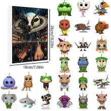 (Type E) Figure Toys 24 Day Tung Sahur Advent Calendar Tralalero Tralala Tung Sahur Figure Countdown Calendar Collection Decoration Gifts