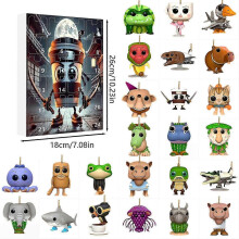(Type I) Figure Toys 24 Day Tung Sahur Advent Calendar Tralalero Tralala Tung Sahur Figure Countdown Calendar Collection Decoration Gifts