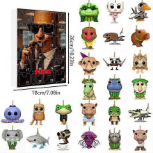 (Type C) Figure Toys 24 Day Tung Sahur Advent Calendar Tralalero Tralala Tung Sahur Figure Countdown Calendar Collection Decoration Gifts