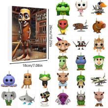 (Type H) Figure Toys 24 Day Tung Sahur Advent Calendar Tralalero Tralala Tung Sahur Figure Countdown Calendar Collection Decoration Gifts