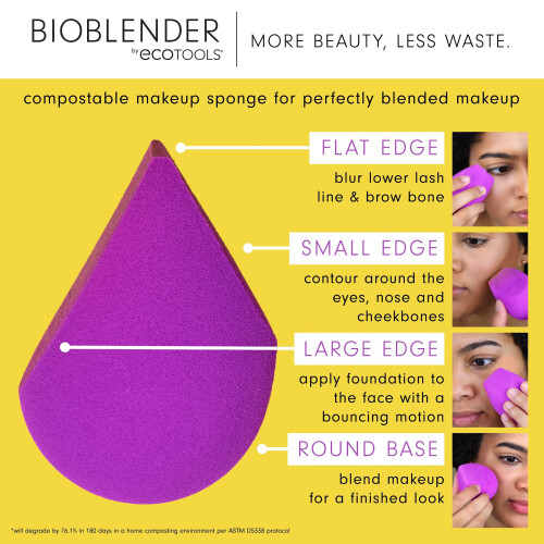 EcoTools EcoTools Bioblender Makeup Sponge, Compostable Makeup 2