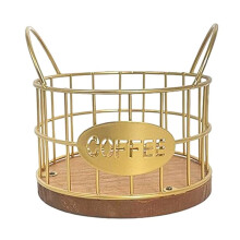 Support de Dosettes de Café, Conteneurs de Dosettes de Café, Accessoires de Bar à Café, Organisateur de Panier de Dosettes de Café en MéTal pour