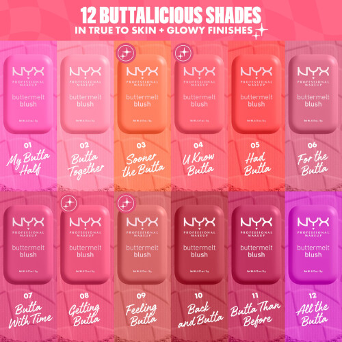 NYX Professional Makeup NYX Professional Makeup Buttermelt Blush Bundle: 1