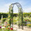 Outsunny Outsunny Garden Arch, Rose Arch, Black 1