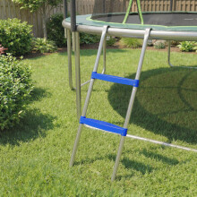 SPORTNOW Trampoline Ladder, 2-Steps with Horizontal Wide Steps