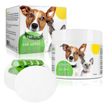 Ear Cleaner Wipes for Dogs And Cats, Pet Eye And Ear Cleaner Wipes for Dogs Cats, Pet Ear Cleaner Itch Relief Wipes