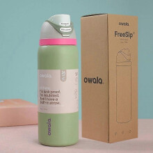 (B) Owala Urban Outfitters Exclusive Tied And Ture Freesip Blue Bow Bottle 32 Oz E