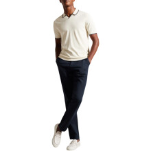 (Navy, W36) Ted Baker Mens Chino RYCE Slim Fit Textured Chino Cotton Blend Premium Trouser