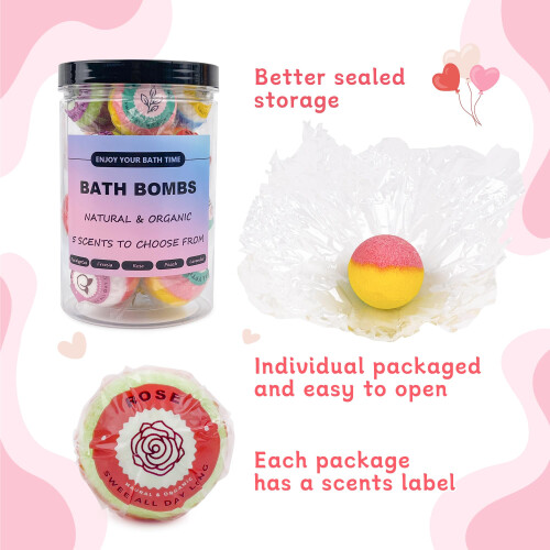 Bath Bombs Gift Set, 15PCS Bath 2